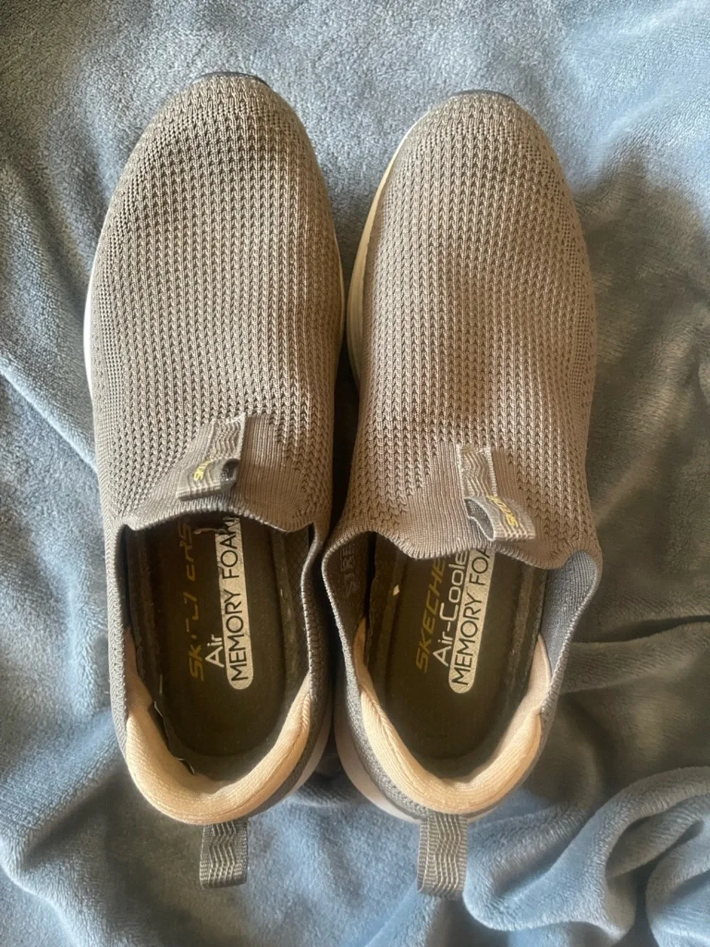 Skechers Vapor Foam Covert Shoes Men Size 9 Slip On Comfort Walking  DARK GRAY